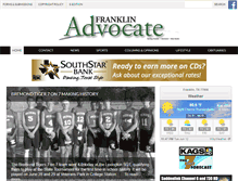 Tablet Screenshot of franklin-advocate.com